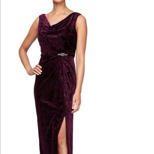 Alex sleeveless evening gown.